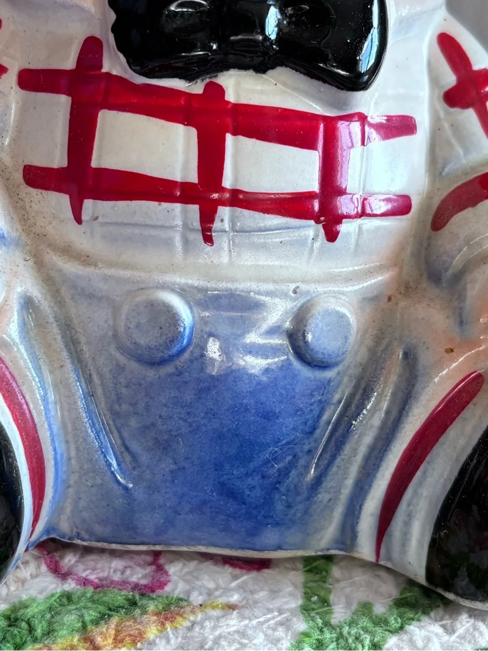 Vintage 1970’s Raggedy Andy Ceramic Vase Planter 4149 Japan 6”